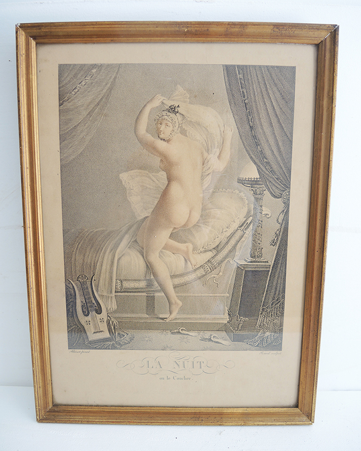3 Lithographies Encadrées - Matin, Midi & Soir - Noel Joseph Blaizot - Image 4