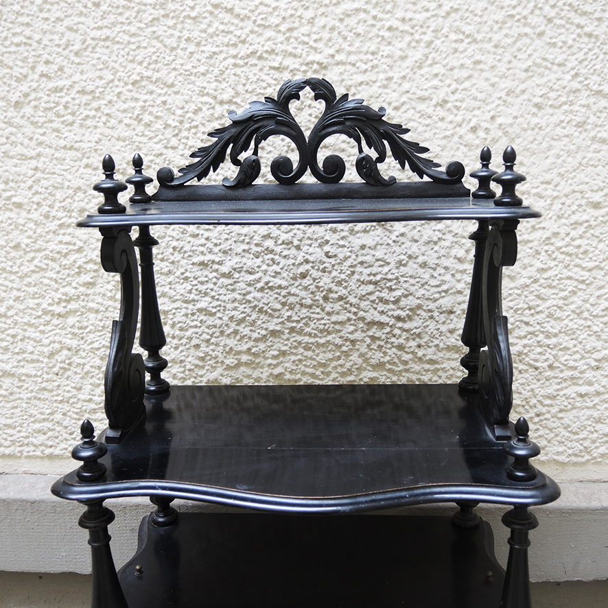 Ancien Meuble à Partitions de Musique Noir Style Napoléon III – Image 5