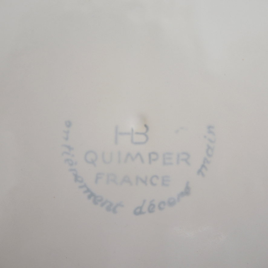 Ancienne Assiette Faisan en Céramique HB Quimper – Image 2