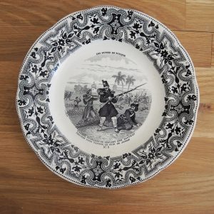 Ancienne Assiette Parlante Gien - Les Russes en Turquie