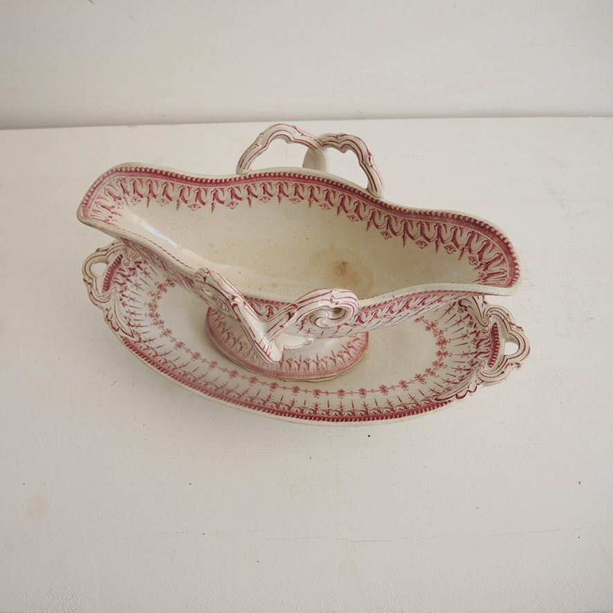 Ancienne Saucière Creil & Montereau - Flora Rocaille – Image 4