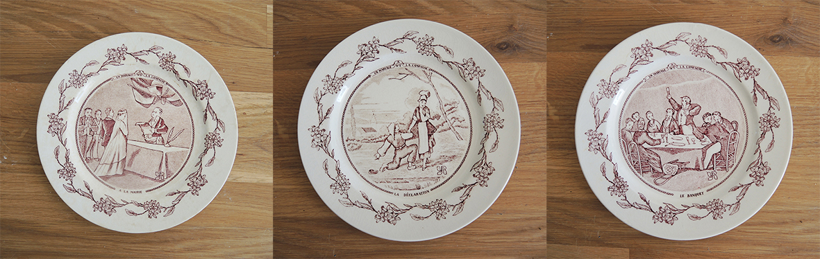 3 Anciennes Assiettes Parlantes Yves Rocher Un Mariage à La Campagne