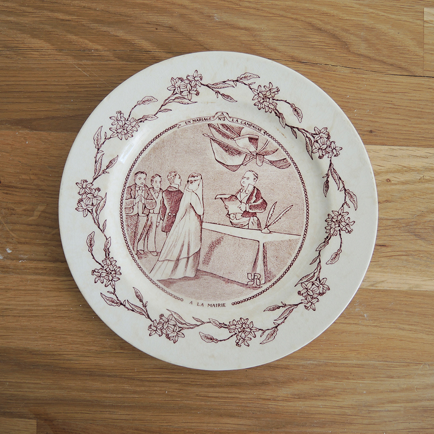 3 Anciennes Assiettes Parlantes Yves Rocher : Un Mariage à La Campagne - Image 3