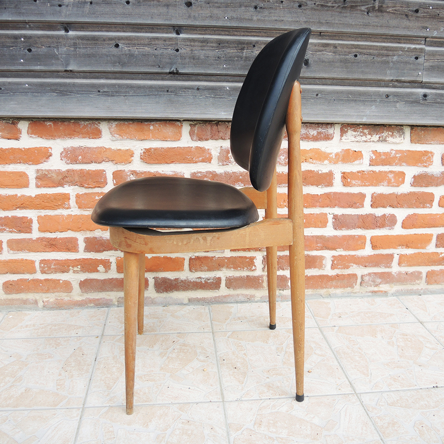 4 Anciennes Chaises "Pégase" - Pierre Guariche pour Baumann - Image 6