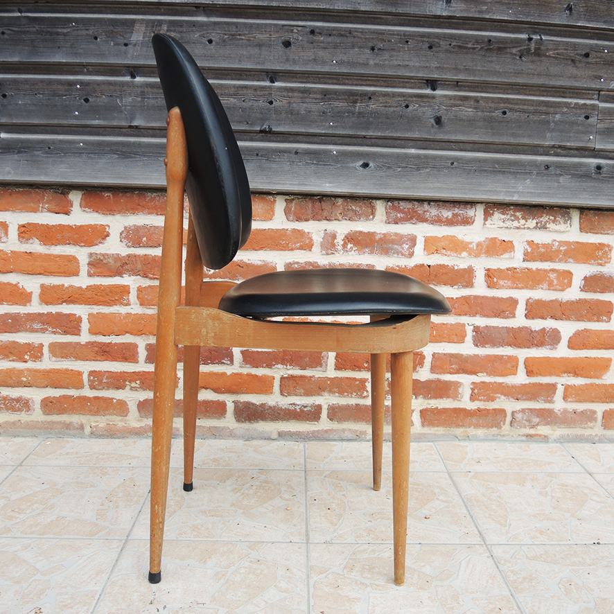 4 Anciennes Chaises "Pégase" - Pierre Guariche pour Baumann - Image 5