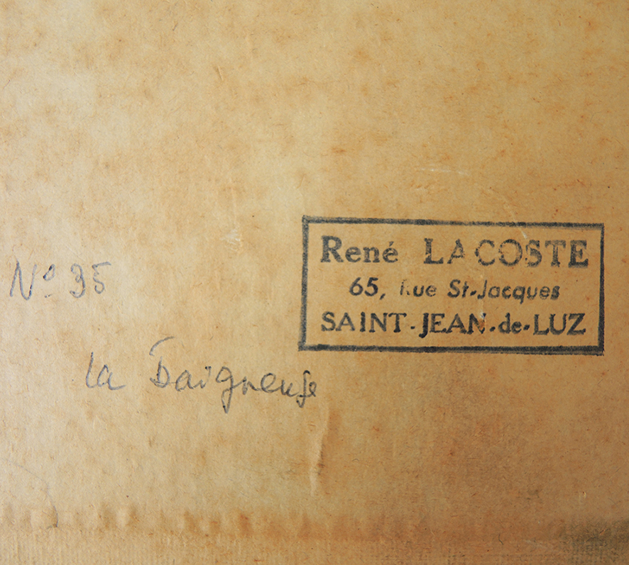 Ancien Tableau à l'Huile sur Panneau - La Baigneuse - Réné Lacoste - Image 5