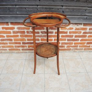Ancienne Table de Toilette en Bois Courbé de Style Thonet