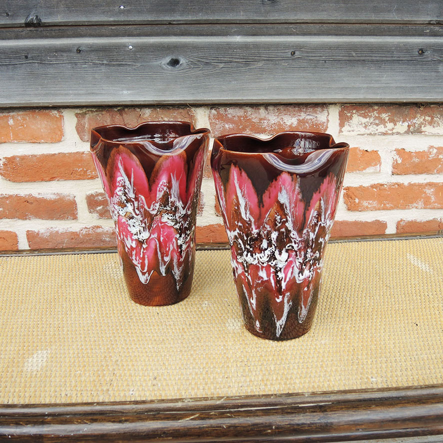 2 Anciens Vases en Céramique de Vallauris – Image 2