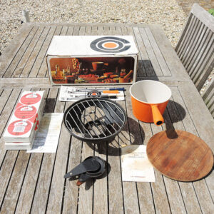 Ancien Service à Fondue Bourguignonne Orange LE CREUSET - 6421
