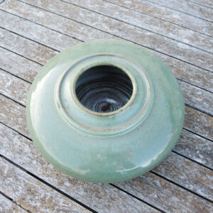 Ancien Vase Galeti en Grès Celadon