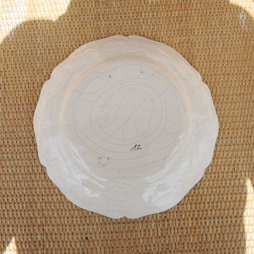 Ancienne Assiette Oiseaux Peinte Main - Image 3