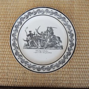 Ancienne Assiette Parlante Sachon, Major de Cavalerie