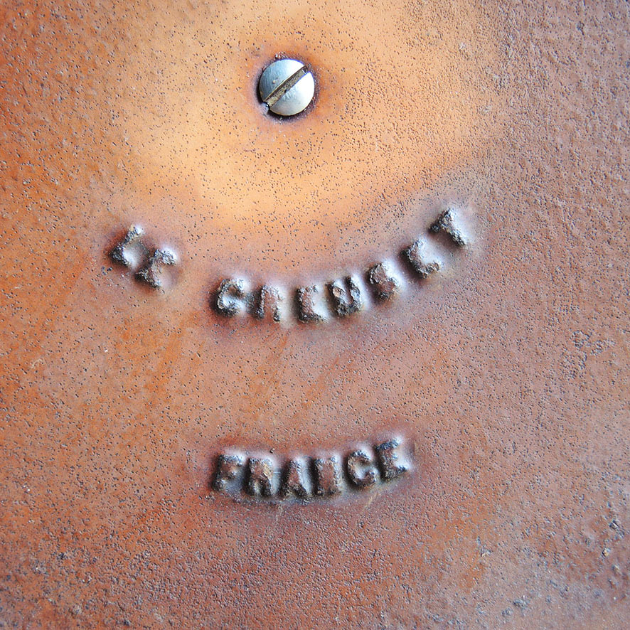 Ancienne Cocotte Ronde en Fonte Orange Le Creuset – Image 4